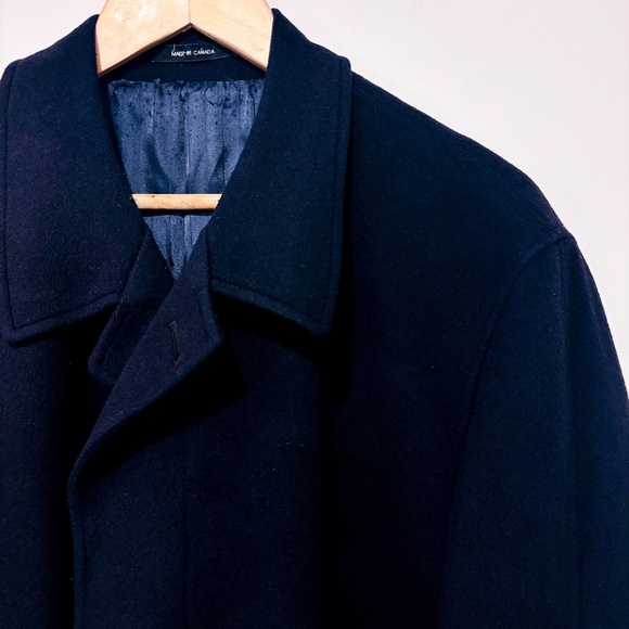 BIELA Navy wool coat - Picture 3 of 9
